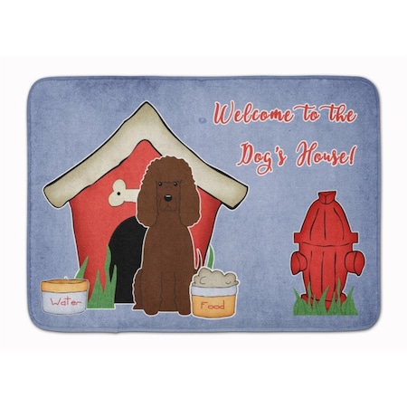 Carolines Treasures Dog House Irish Water Spaniel Machine Washable Memory Foam Mat BB2817RUG